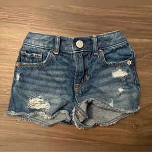 Gap Girls Distressed Denim Shorts